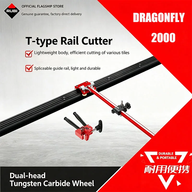RUBI Track Cutter T-Shaped Cutter for Tiles and Stone Slabe A New Innovative Pull-Rod Cutting Tool DRAGONFLY 2000 Cutter
RUBI Track Cutter T-Shaped Cutter for Tiles and Stone Slabe A New Innovative Pull-Rod Cutting Tool DRAGONFLY 2000 Cutter