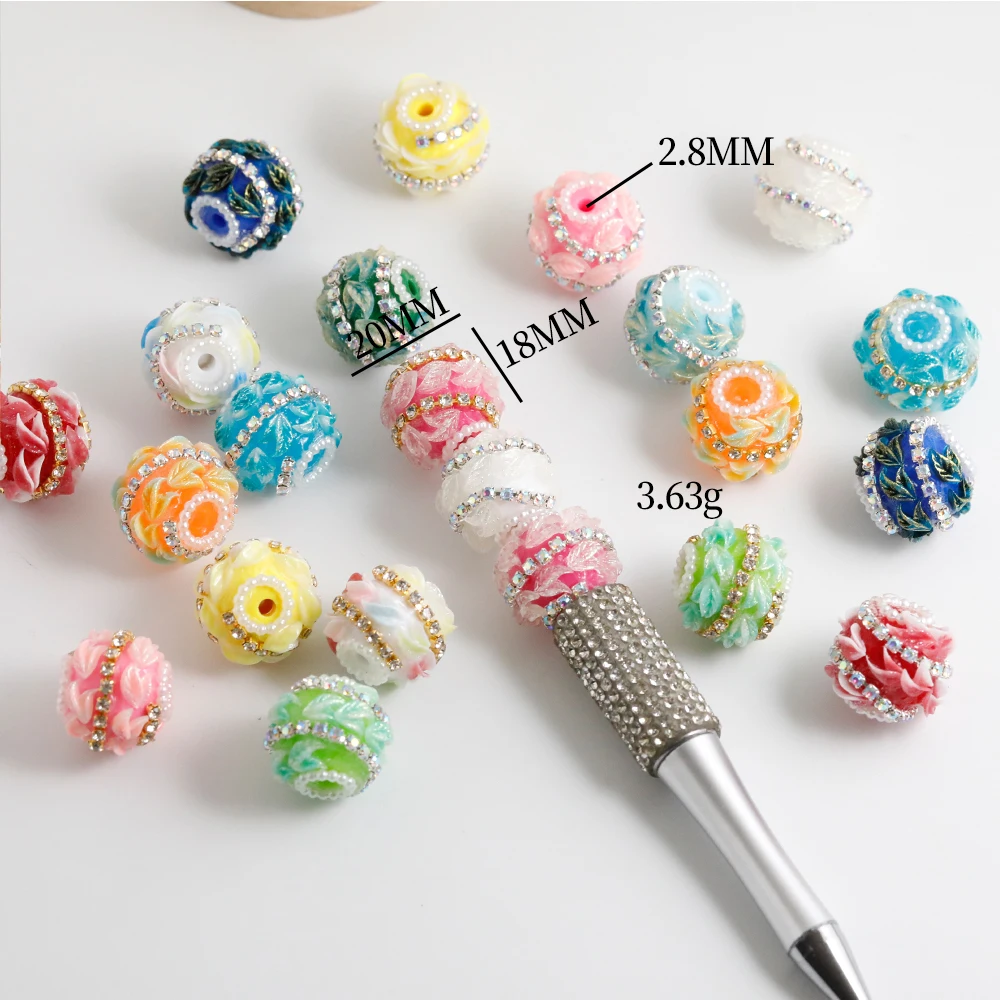 18*20mm 50Pcs Cordial Design Handcrafted Round Rhinestone Beads / DIY / Exquisite Finish / Jewelry Parts #20341
18*20mm 50Pcs Cordial Design Handcrafted Round Rhinestone Beads / DIY / Exquisite Finish / Jewelry Parts #20341