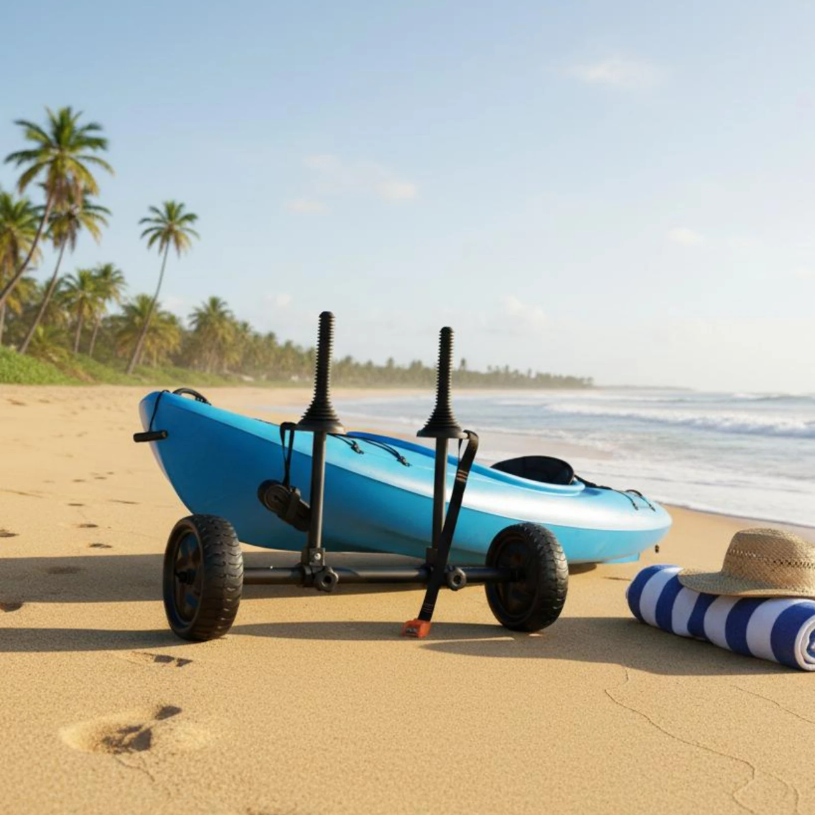 Adjustable Kayak Trolley Lightweight Kayak Carrier Surfboard Dolly Large Wheels Sports Gear Heavy Duty
Adjustable Kayak Trolley Lightweight Kayak Carrier Surfboard Dolly Large Wheels Sports Gear Heavy Duty