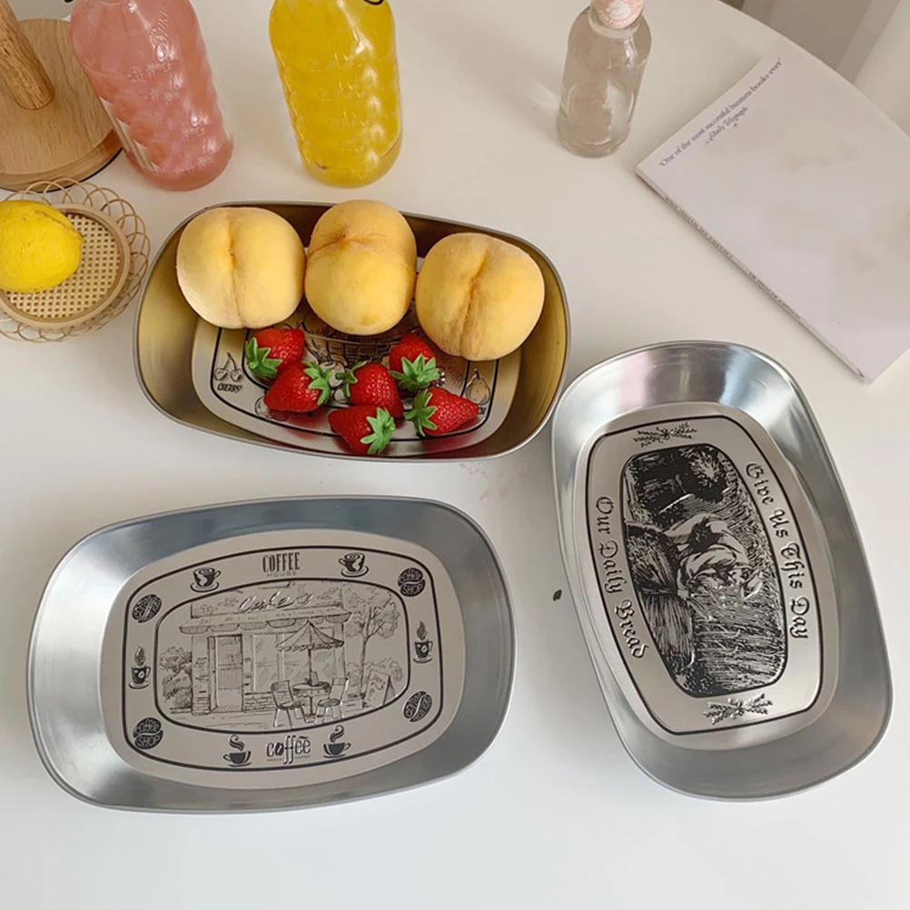 Retro Snack Tray Food Plate Kitchen Dried Fruit Storage Container Tableware Tray Multi functional Lightweight
Retro Snack Tray Food Plate Kitchen Dried Fruit Storage Container Tableware Tray Multi functional Lightweight