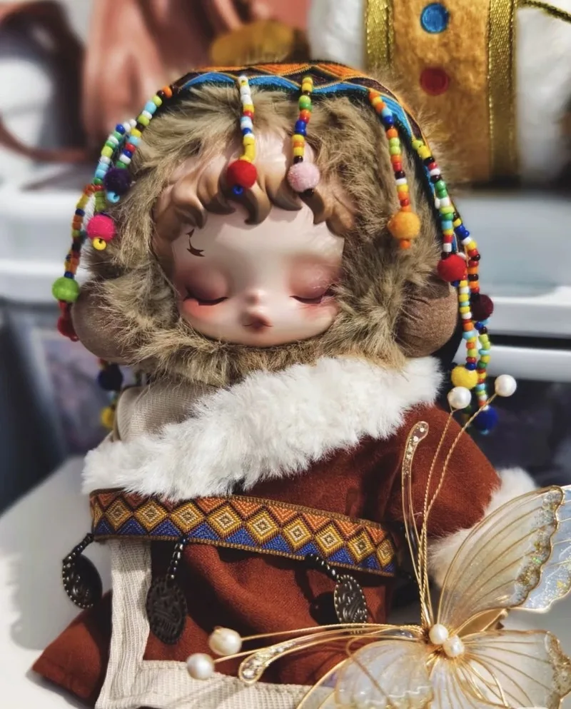 Only Clothes Suitable For Vinyl Dolls Ethnic Style Clothing Set Tibetan Robes And Miao Headgear Necklace Kawai Doll Decoration
Only Clothes Suitable For Vinyl Dolls Ethnic Style Clothing Set Tibetan Robes And Miao Headgear Necklace Kawai Doll Decoration