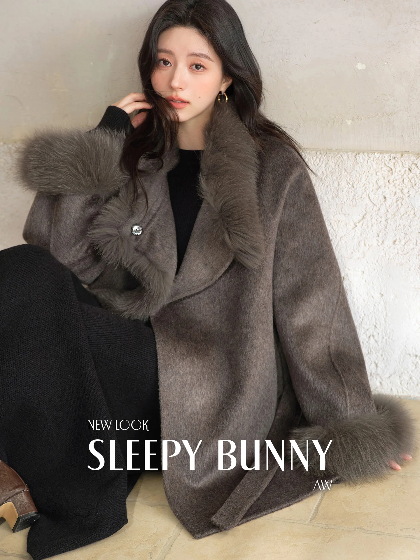 Теплое шерстяное пальто с меховым воротником для женщин, двустороннее, в корейском стиле, длинное, свободного кроя, эксклюзивно онлайн, от Rabbit
Теплое шерстяное пальто с меховым воротником для женщин, двустороннее, в корейском стиле, длинное, свободного кроя, эксклюзивно онлайн, от Rabbit