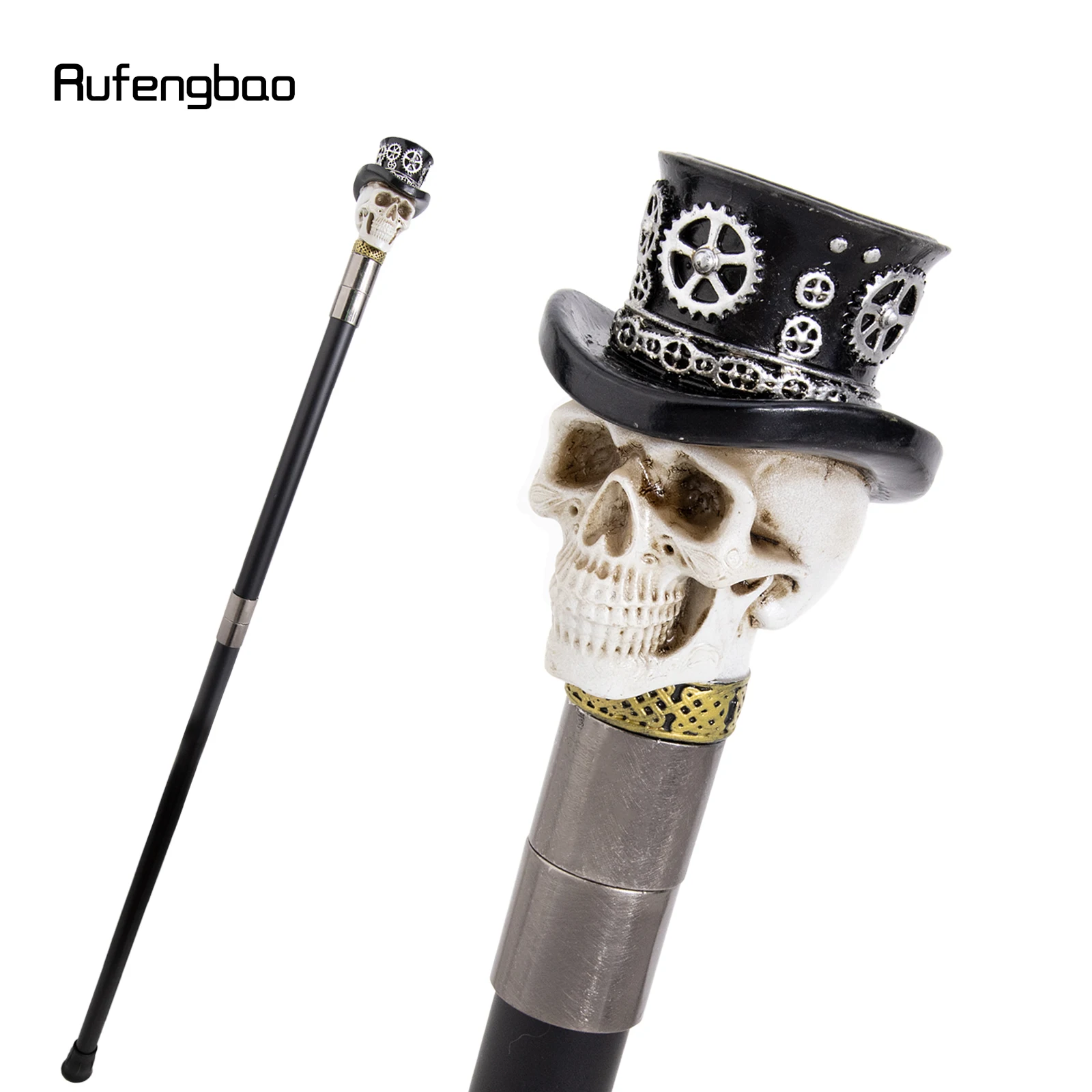 Black Hat Gear Skull Head Walking Cane Fashion Cane Decorative Cane Halloween for Cosplay Parties, for Cosplay & Party 94cm
Black Hat Gear Skull Head Walking Cane Fashion Cane Decorative Cane Halloween for Cosplay Parties, for Cosplay & Party 94cm