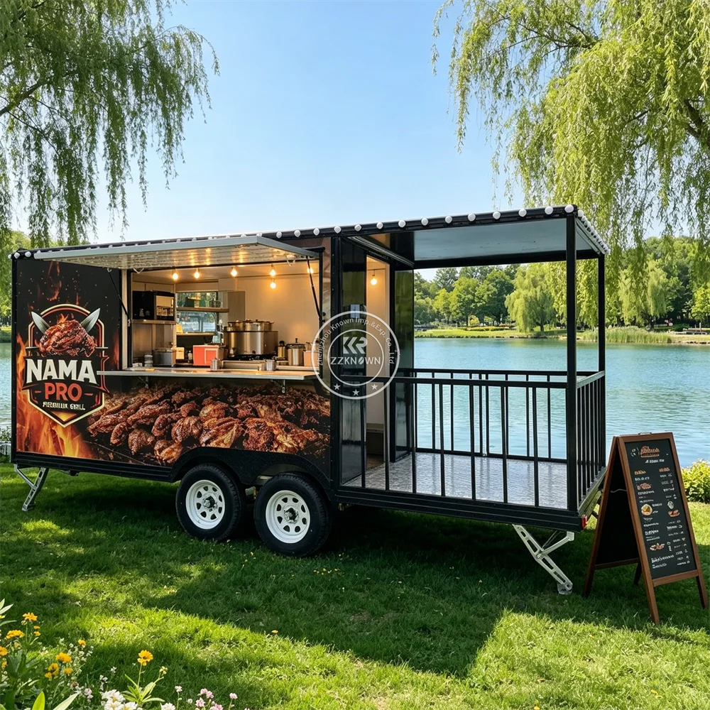Street Mobile Food Trailer Fully Equipped Commercial Burger Hot Dog Juice Waffle Cart Custom Fast Food Truck for Sale
Street Mobile Food Trailer Fully Equipped Commercial Burger Hot Dog Juice Waffle Cart Custom Fast Food Truck for Sale