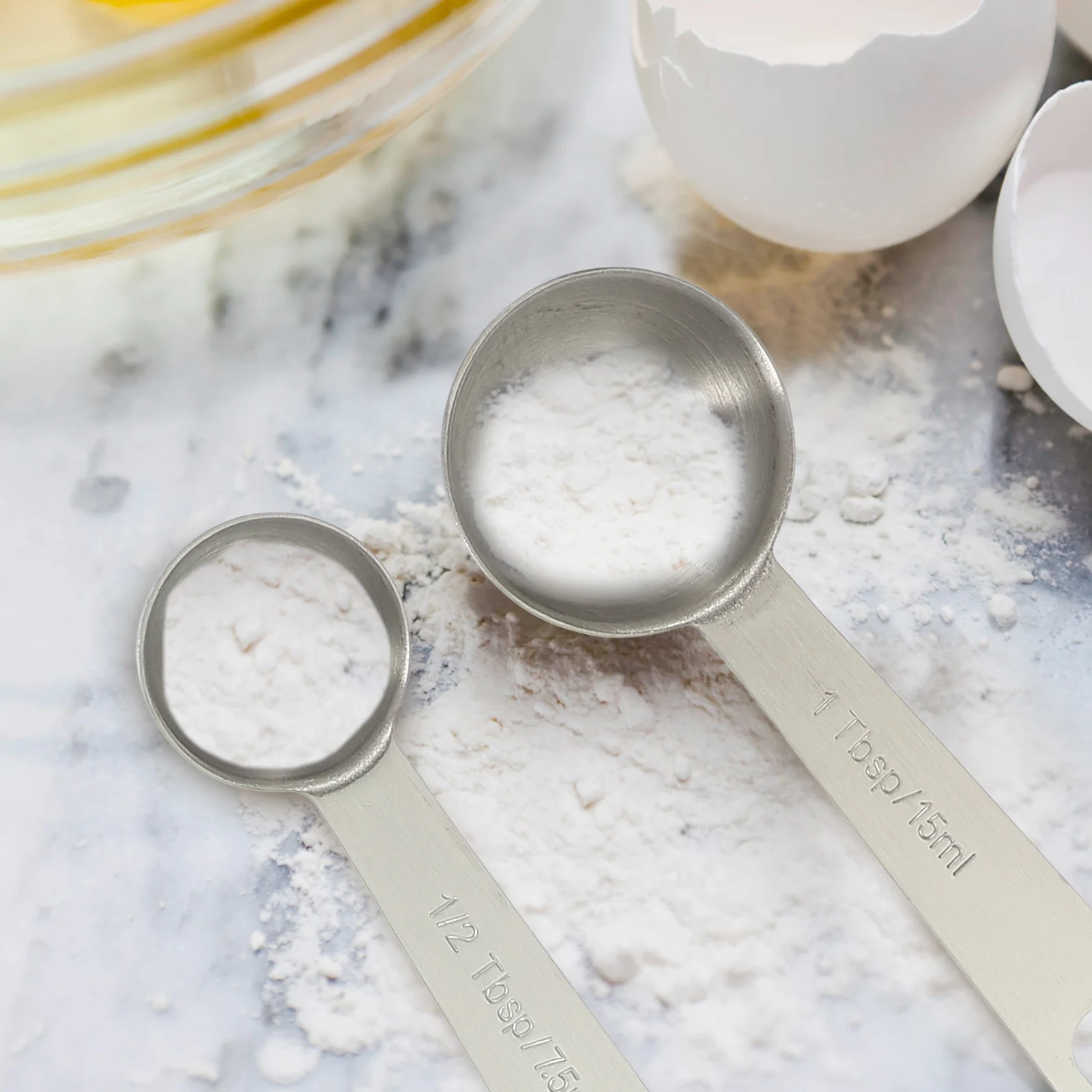 1Set Baking Measuring Spoons Stainless Steel Coffee Scoop Ergonomic Handle for Tea Leaves Sugar Powder Kitchen Utensils
1Set Baking Measuring Spoons Stainless Steel Coffee Scoop Ergonomic Handle for Tea Leaves Sugar Powder Kitchen Utensils