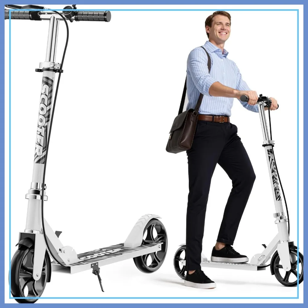 Foldable Scooter for Teens & Adults - 8-Inch Wheels, Adjustable Height, 240 lbs Max Load
Foldable Scooter for Teens & Adults - 8-Inch Wheels, Adjustable Height, 240 lbs Max Load