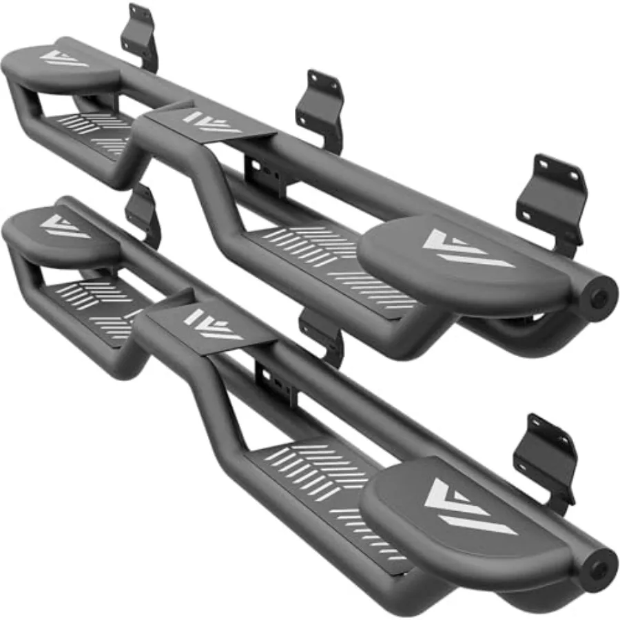 Running boards for Ford F150/F250/F350 crew cab pickup trucks 2015-2025,heavy-duty steel, black, three raised steps, bolt-on in
Running boards for Ford F150/F250/F350 crew cab pickup trucks 2015-2025,heavy-duty steel, black, three raised steps, bolt-on in