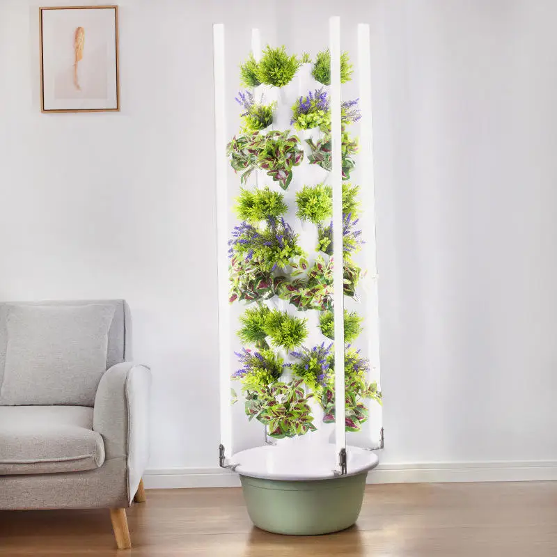 Factory Direct New Hydroponic Planting System Indoor NFT Vertical Tower Garden Pot with Light Emitting Diode Growth Light
Factory Direct New Hydroponic Planting System Indoor NFT Vertical Tower Garden Pot with Light Emitting Diode Growth Light