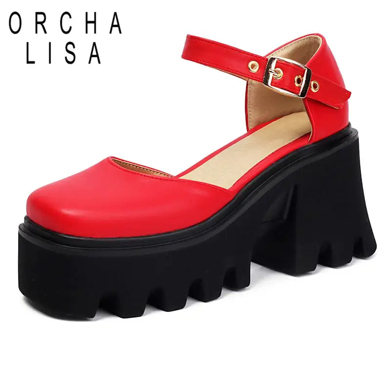 ORCHA LISA 2025 Leisure Women Sandals Square Toe Thick Heels 8.5cm Platform 4.5cm Buckle Strap Large Size 41 42 43 Daily Shoes
ORCHA LISA 2025 Leisure Women Sandals Square Toe Thick Heels 8.5cm Platform 4.5cm Buckle Strap Large Size 41 42 43 Daily Shoes