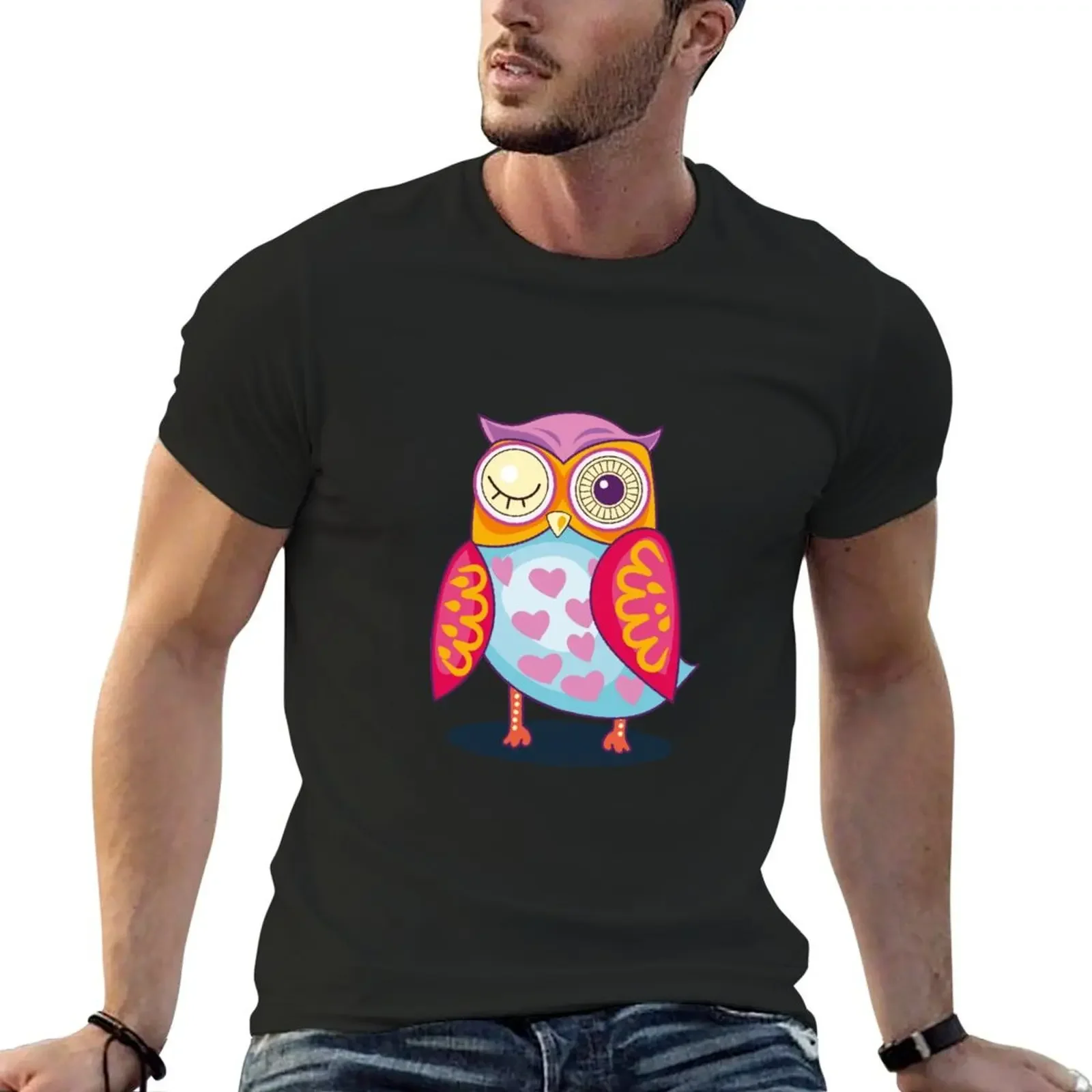 Cute and funny cartoon owl T-Shirt cotton graphic tees designer shirts plus size tops shirts men graphic
Cute and funny cartoon owl T-Shirt cotton graphic tees designer shirts plus size tops shirts men graphic