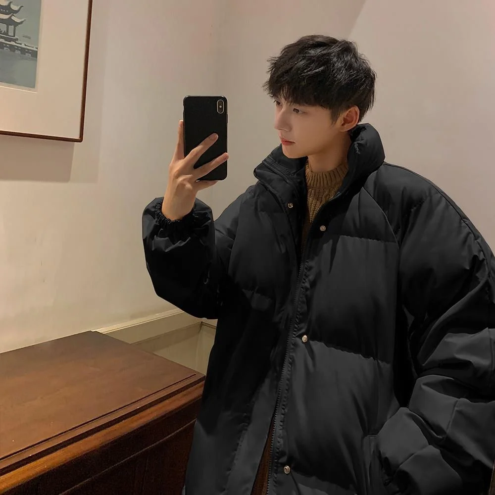 Men's down Cotton Jaet Autumn Winter Thiened Loose Trendy Collar Waterproof Polyester Fiber Regular Fit Outerwear Coat
Men's down Cotton Jaet Autumn Winter Thiened Loose Trendy Collar Waterproof Polyester Fiber Regular Fit Outerwear Coat