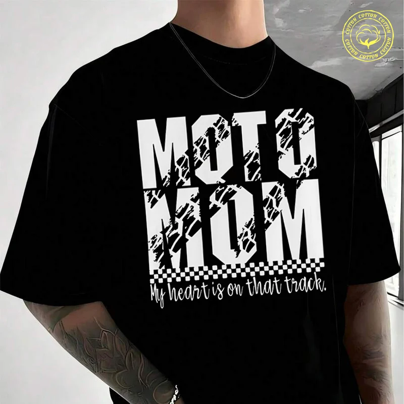 Men Cotton T-Shirt Mom My Heart Is On That Track Moto T Shirt O-neck Short Sleeve Tees Fashion Hip Hop Tshirt
Men Cotton T-Shirt Mom My Heart Is On That Track Moto T Shirt O-neck Short Sleeve Tees Fashion Hip Hop Tshirt