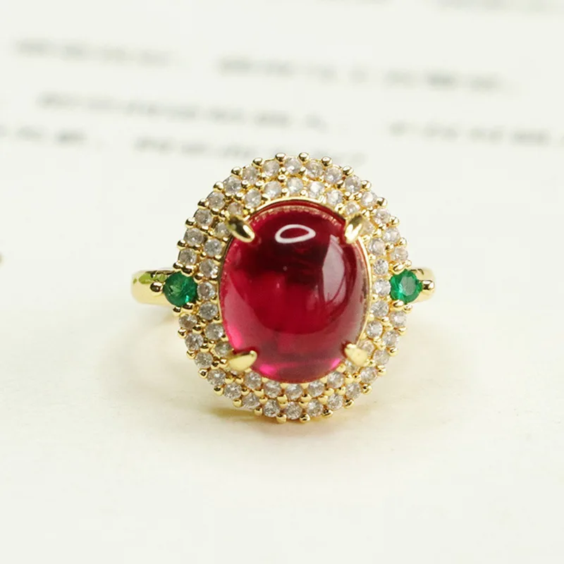 Cultivate Ruby Ring Ruby Finger Ring High-end Jewelry
Cultivate Ruby Ring Ruby Finger Ring High-end Jewelry