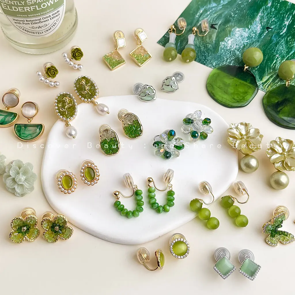 Аксессуары для рукоделия DIY: серьги-клипсы "Qingreen" в стиле Мори с маленькими свежими цветами, сказочный образ, без прокола ушей, изысканный дизайн.
Аксессуары для рукоделия DIY: серьги-клипсы "Qingreen" в стиле Мори с маленькими свежими цветами, сказочный образ, без прокола ушей, изысканный дизайн.