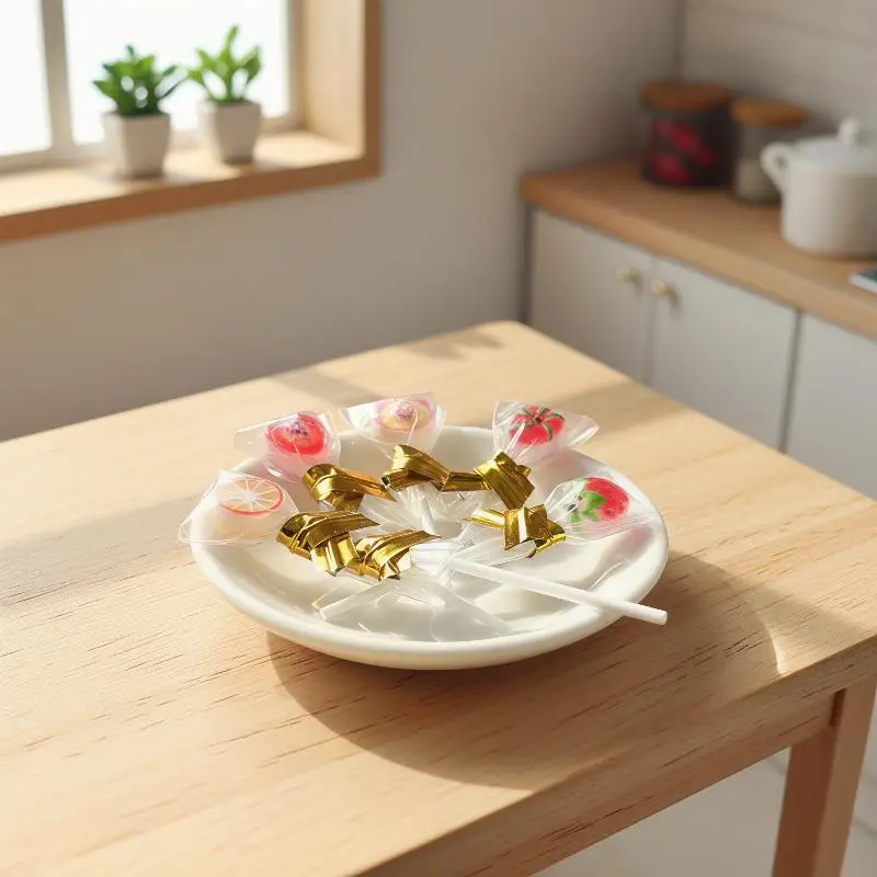 1:12 Miniature Candy Lollipop Set 6Pcs for Kids Dollhouse Pretend Play Fun
1:12 Miniature Candy Lollipop Set 6Pcs for Kids Dollhouse Pretend Play Fun