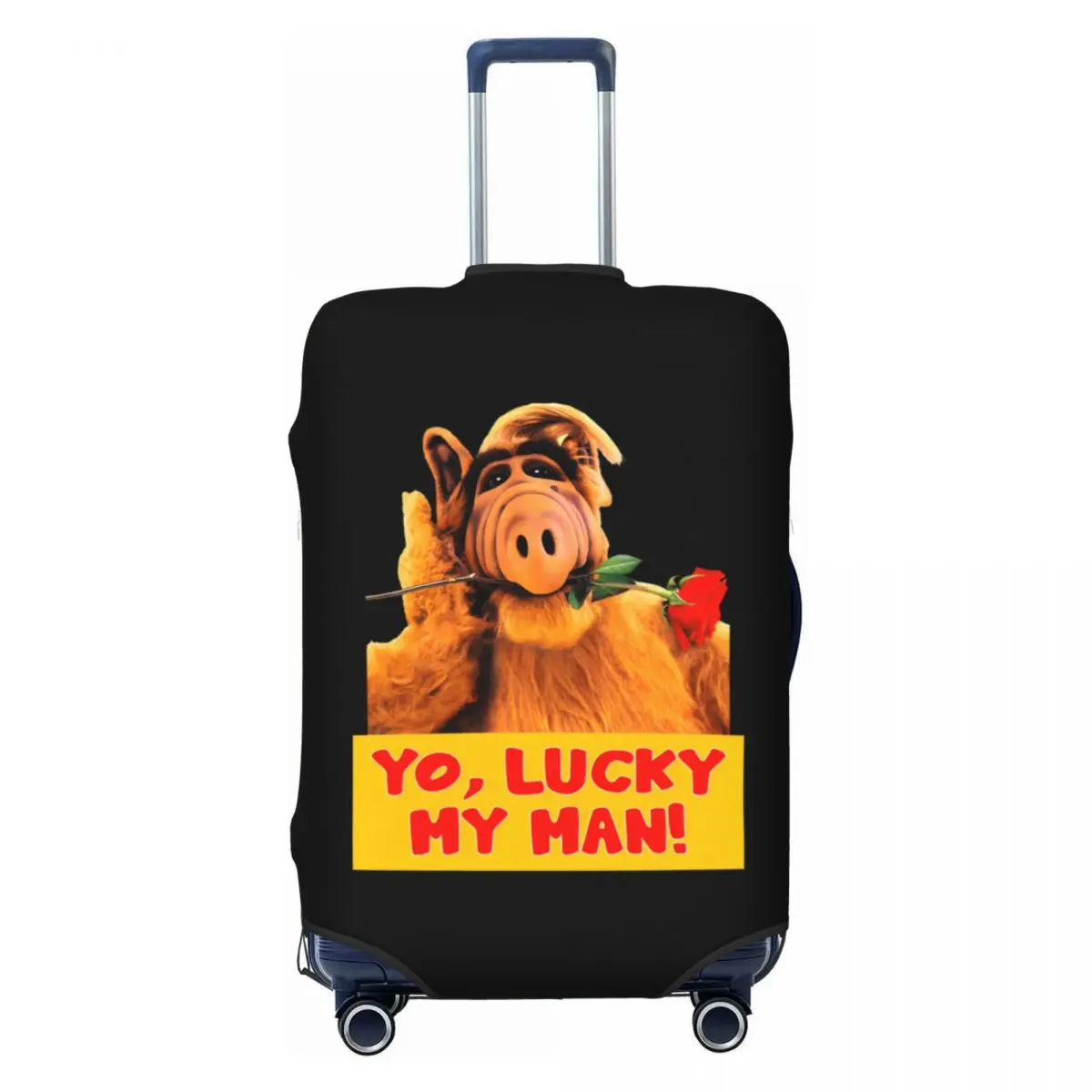Custom ALF Lucky My Man Travel Luggage Cover Elastic Alien Life Form Suitcase Cover Protector Fit 18-32 Inch
Custom ALF Lucky My Man Travel Luggage Cover Elastic Alien Life Form Suitcase Cover Protector Fit 18-32 Inch