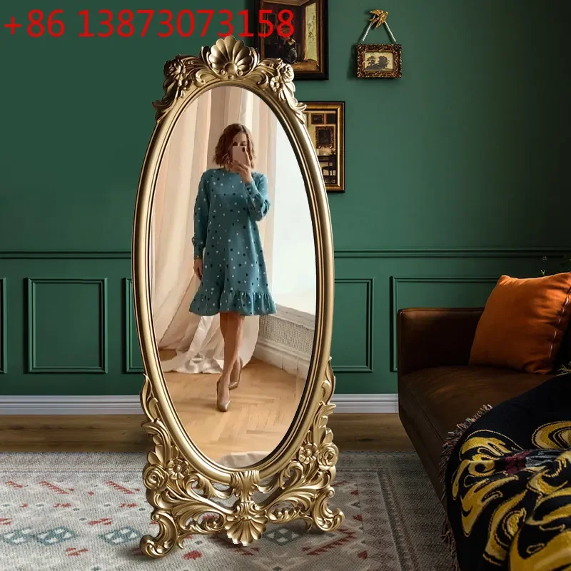 French engraved cloakroom cream style ins vintage bedroom court style fitting mirror
French engraved cloakroom cream style ins vintage bedroom court style fitting mirror