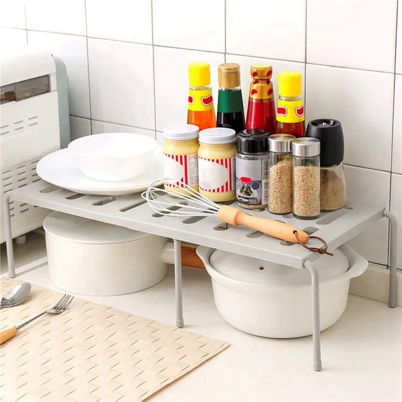 ABBP-2X Expandable Kitchen Counter Shelf Organizer , Shelf With Retractable , Multi-Purpose Spice Rack Plastic White
ABBP-2X Expandable Kitchen Counter Shelf Organizer , Shelf With Retractable , Multi-Purpose Spice Rack Plastic White
