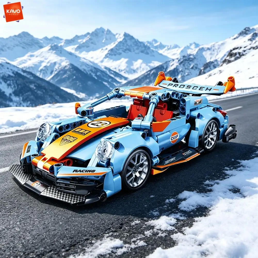 KAVOWORLD 523PCS Racing Sports Car Technical Set 1:18 Scale DIY Assembly Bricks Pull Back Model Toy Creative Hobby Gift for Kids
KAVOWORLD 523PCS Racing Sports Car Technical Set 1:18 Scale DIY Assembly Bricks Pull Back Model Toy Creative Hobby Gift for Kids
