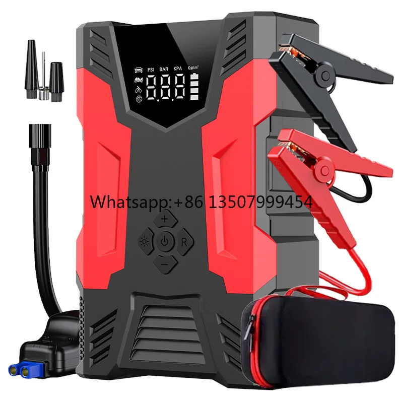 2000A Portable Car & Truck Jump Starter Tyre Inflator Power Bank Air Compressor Air Pump-Lithium Polymer Battery 7 BAR Pressure
2000A Portable Car & Truck Jump Starter Tyre Inflator Power Bank Air Compressor Air Pump-Lithium Polymer Battery 7 BAR Pressure