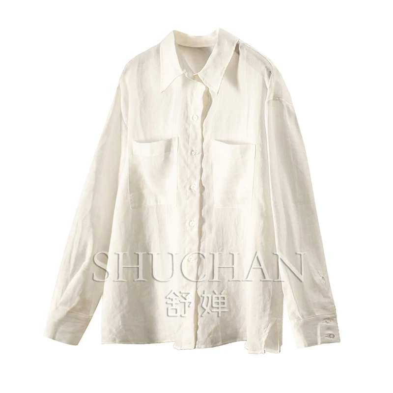 Commuting High Style, Early Autumn High Quality 100 Ramie Printed Long Sleeve Shirt Women 02E3
Commuting High Style, Early Autumn High Quality 100 Ramie Printed Long Sleeve Shirt Women 02E3