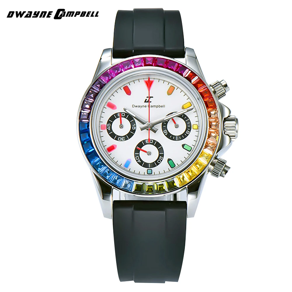 39.3MM Brand Luxury Men's watches Stainless Steel Case Moonwatch For Mens Business Chronograph VK63 quartz movement 20 strap
39.3MM Brand Luxury Men's watches Stainless Steel Case Moonwatch For Mens Business Chronograph VK63 quartz movement 20 strap