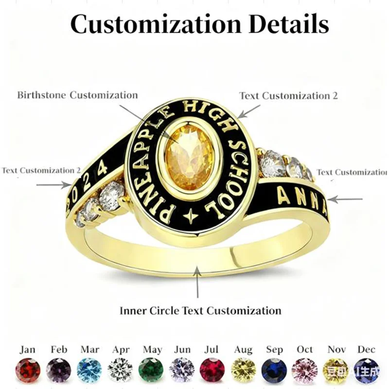 Персонализированные выпускные памятные кольца с настраиваемыми именами и выпускными финиками, модными аксессуарами и выпускными
Персонализированные выпускные памятные кольца с настраиваемыми именами и выпускными финиками, модными аксессуарами и выпускными