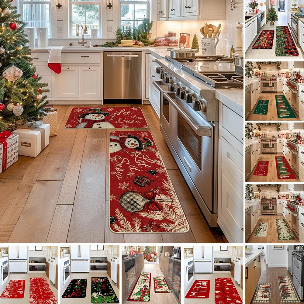 Christmas Kitchen Mats Long Rugs Crystal Velvet Carpets for Living Room Bedroom Absorbent Non-slip Foot Mats Doormat Vloerkleed
Christmas Kitchen Mats Long Rugs Crystal Velvet Carpets for Living Room Bedroom Absorbent Non-slip Foot Mats Doormat Vloerkleed
