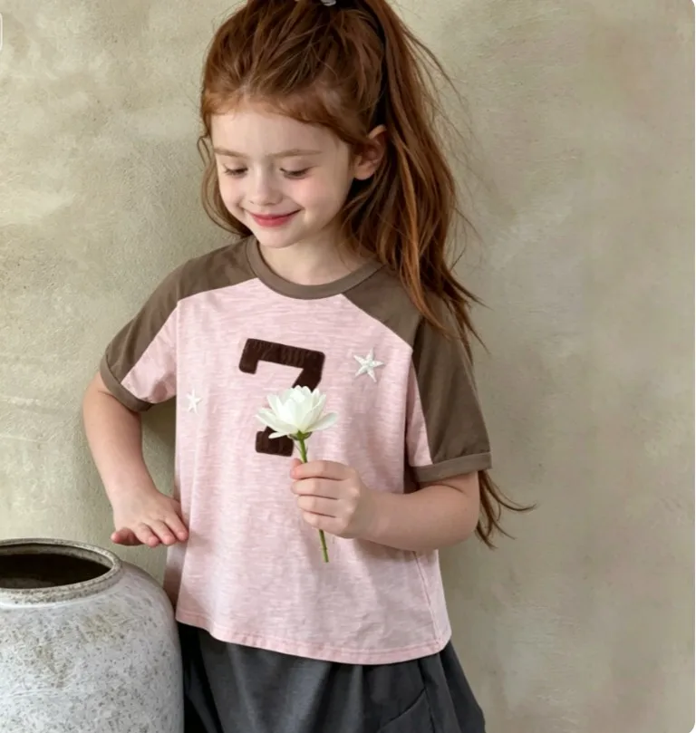 2026 Children's Summer Clothing Korean Kids' T-shirt Patchwork Raglan Sleeve Boys Tees Girls Casual Tops 1-6Y
2026 Children's Summer Clothing Korean Kids' T-shirt Patchwork Raglan Sleeve Boys Tees Girls Casual Tops 1-6Y