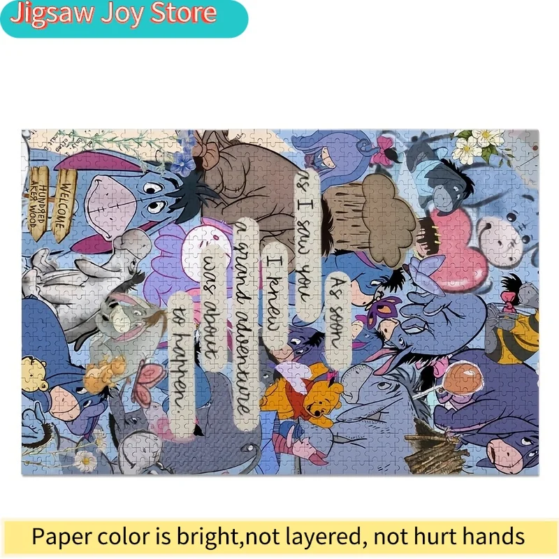 1000pcs Disney and Eeyore Poster Puzzle, Hell-Level Difficulty for Adults, High-Quality Printing, Vibrant Colors, Perfect Gif
1000pcs Disney and Eeyore Poster Puzzle, Hell-Level Difficulty for Adults, High-Quality Printing, Vibrant Colors, Perfect Gif