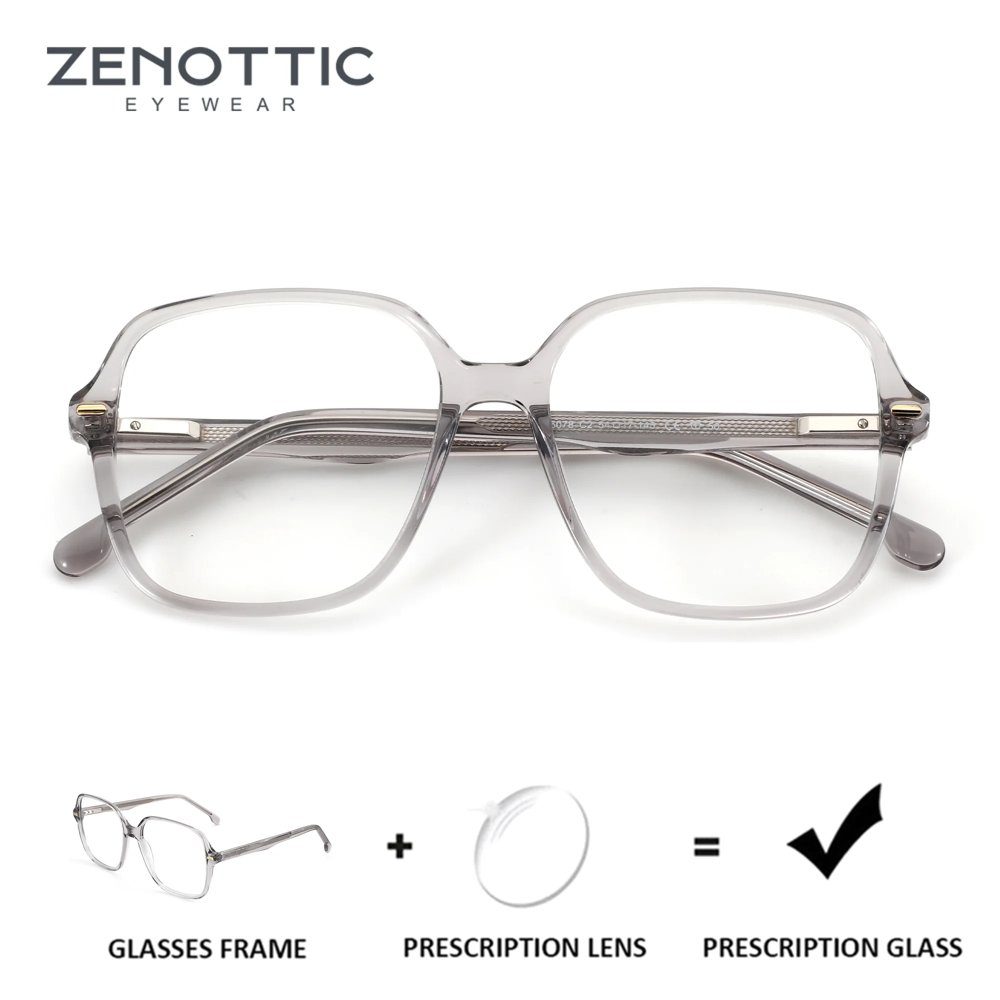 ZENOTTIC Acetate Square Prescription Glasses For Men Progressive Multifocal Optical Lenses Glasses With Myopia Degree
ZENOTTIC Acetate Square Prescription Glasses For Men Progressive Multifocal Optical Lenses Glasses With Myopia Degree