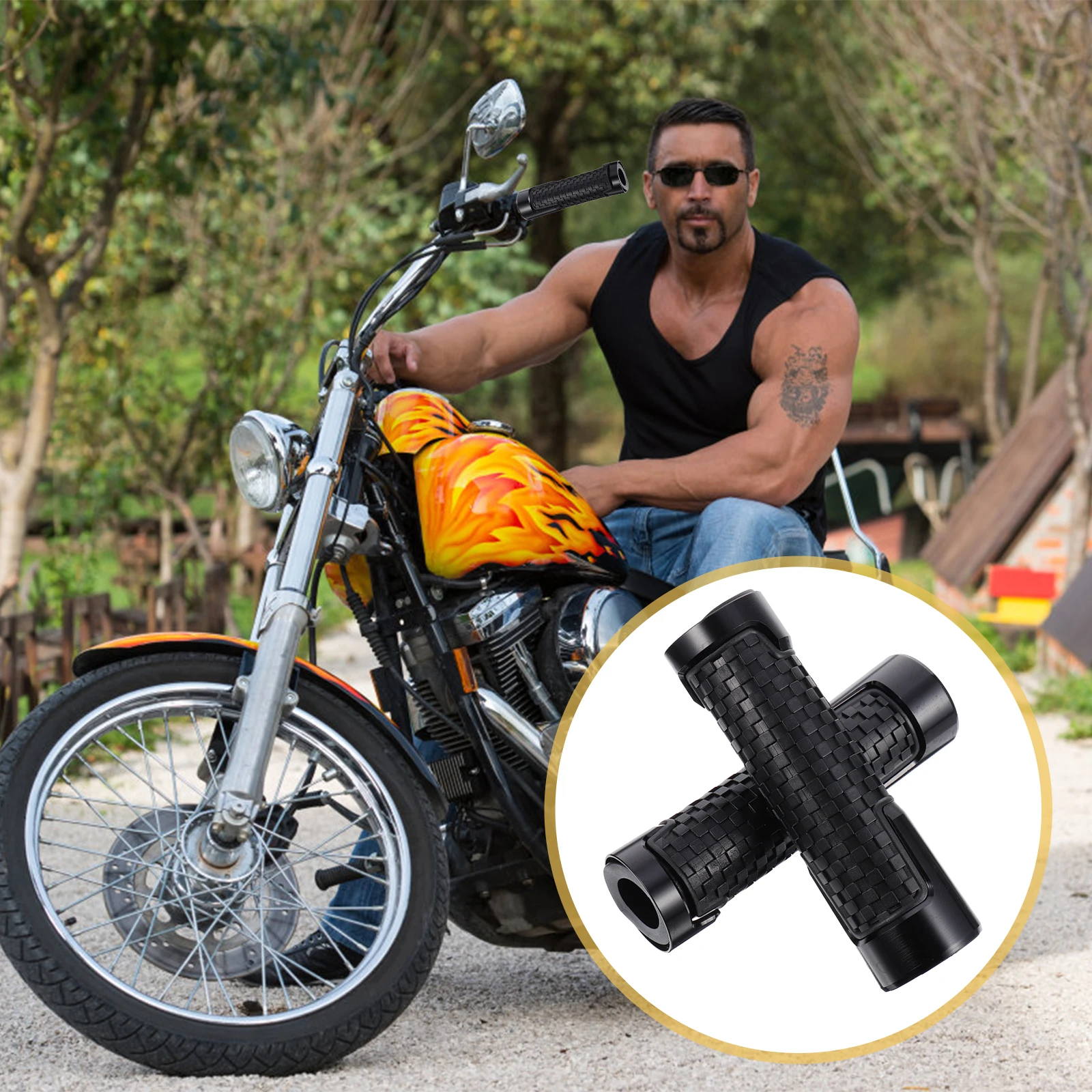 Universal Motorcycle Motorcycle Grip Grips Black Anti Skid Comfortable H Grips for Motorbike Riders Bike Accessories
Universal Motorcycle Motorcycle Grip Grips Black Anti Skid Comfortable H Grips for Motorbike Riders Bike Accessories