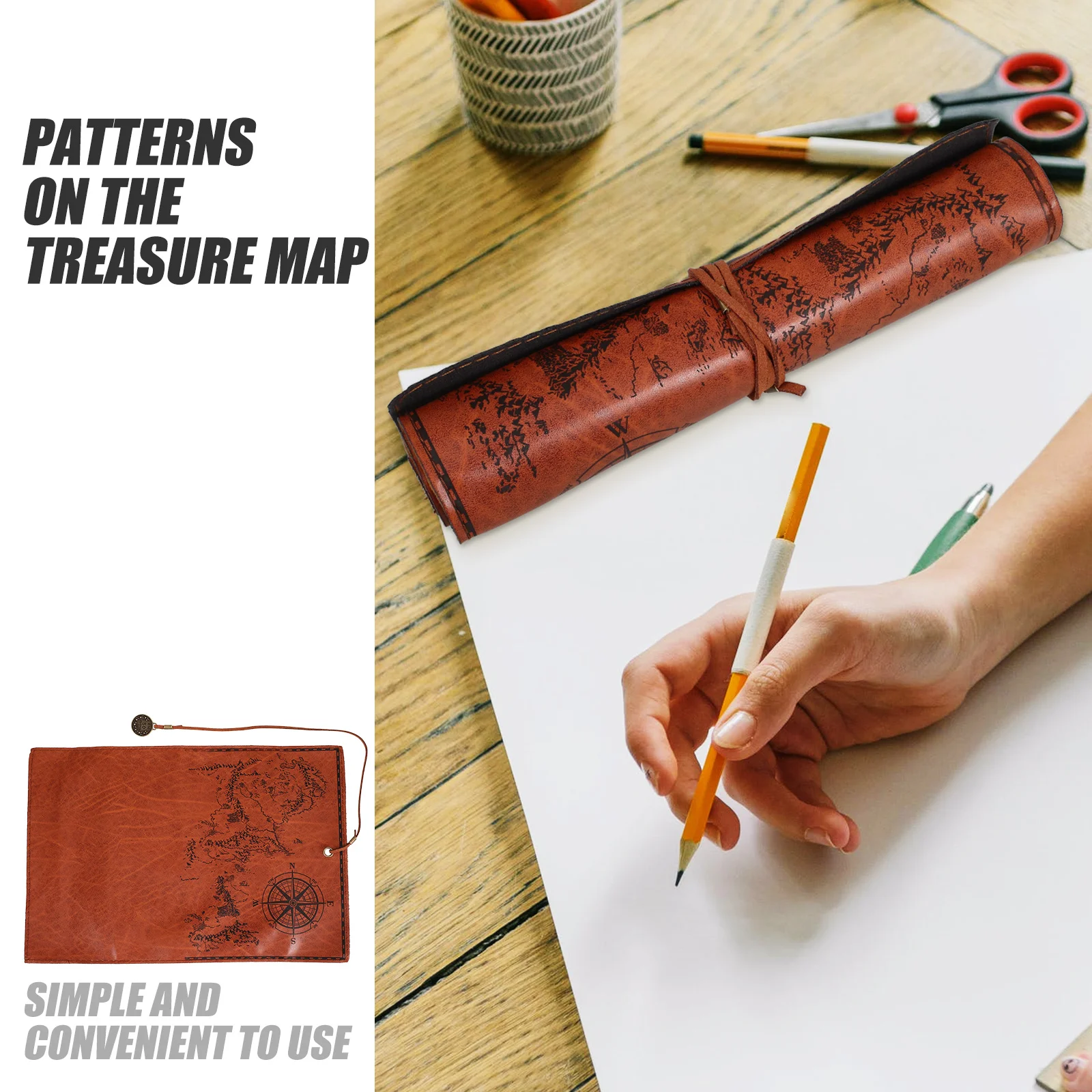 Portable Artificial Pencil Roll Up Case Large Capacity Pen Organizer Roll Pencil Pouch Decorative Storage Bag 
Portable Artificial Pencil Roll Up Case Large Capacity Pen Organizer Roll Pencil Pouch Decorative Storage Bag
