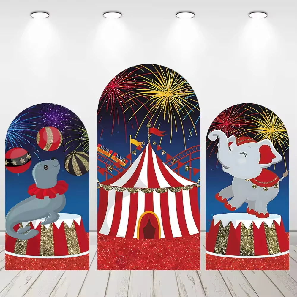LS Arch Background Custom 2-Sided Circus Carnival Tent Animals Kids Birthday Party Baby Shower Cover Chiara Decor Backdrop
LS Arch Background Custom 2-Sided Circus Carnival Tent Animals Kids Birthday Party Baby Shower Cover Chiara Decor Backdrop