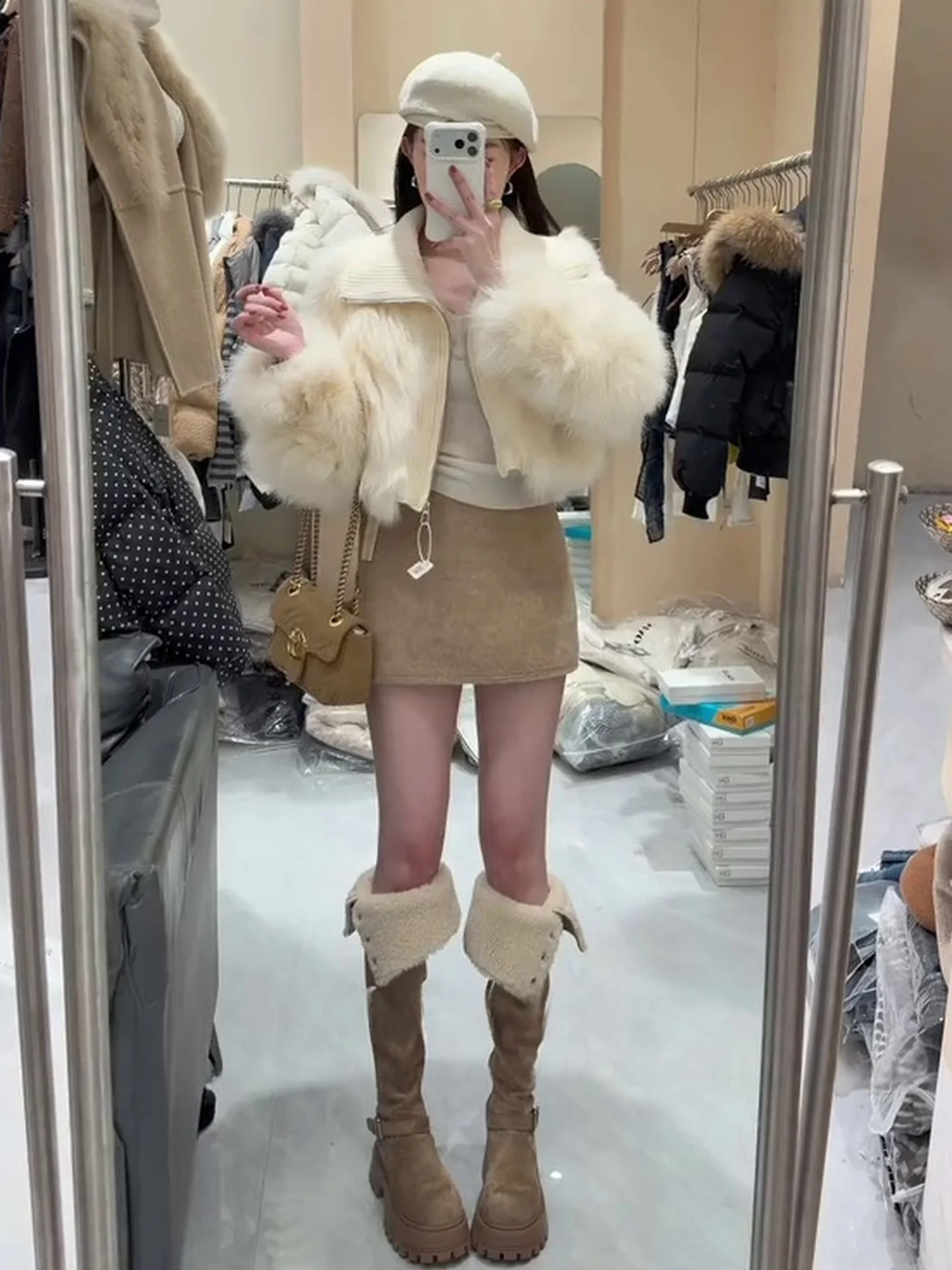 Winter New Style High Waist Slim Fit A-Line Skirt for Women in Brown Woolen Material Casual Everyday Wear Short Skirt
Winter New Style High Waist Slim Fit A-Line Skirt for Women in Brown Woolen Material Casual Everyday Wear Short Skirt