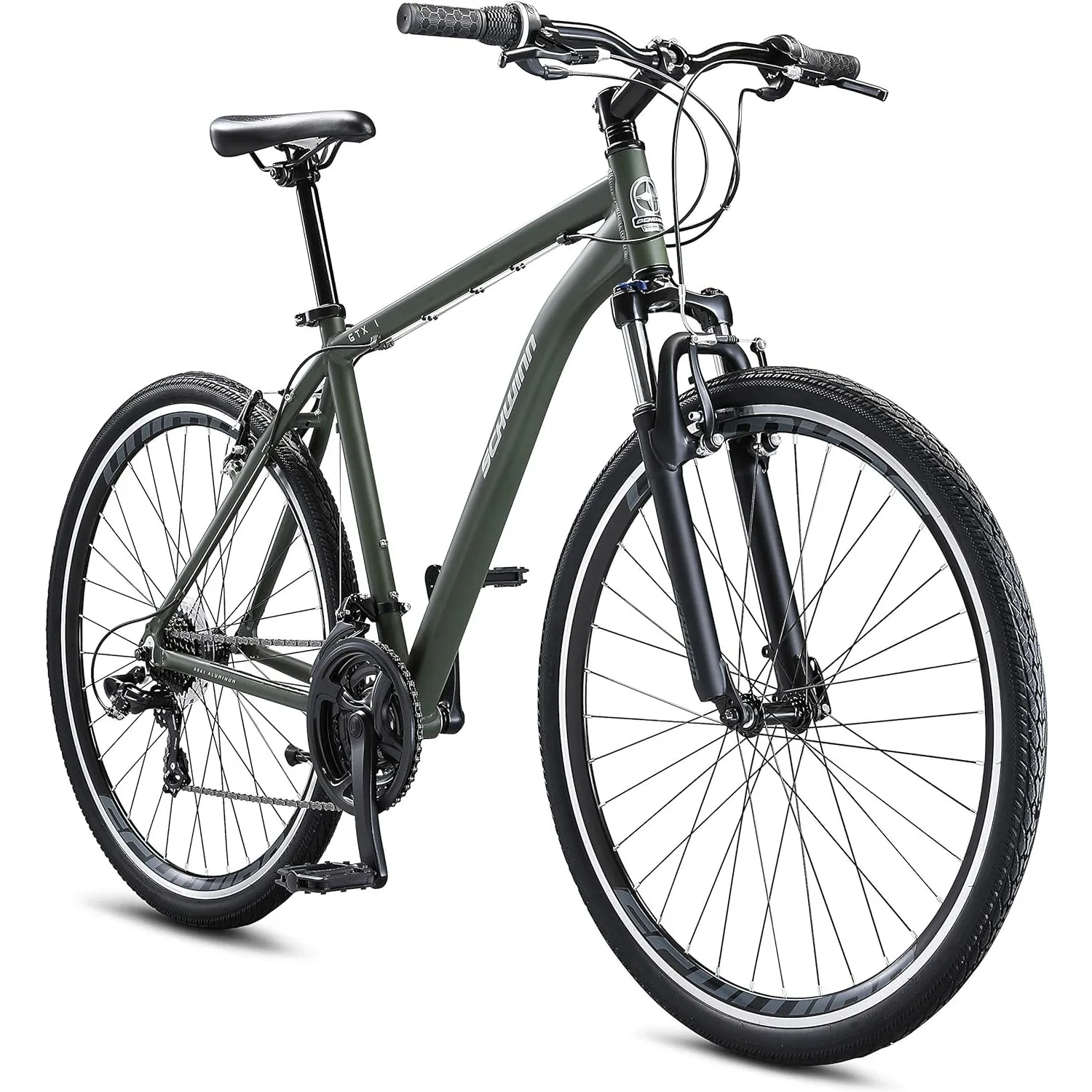Schwinn GTX Comfort Adult Hybrid Bike, Dual Sport Bicycle, 700c Wheels, Step-Through or Step-Over Lightweight Aluminum Frame
Schwinn GTX Comfort Adult Hybrid Bike, Dual Sport Bicycle, 700c Wheels, Step-Through or Step-Over Lightweight Aluminum Frame