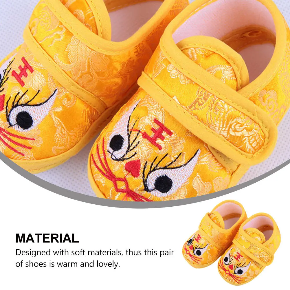 1Pair Shoes Size 13 Fresh Color Tiger-Head Design Non-Slip Comfortable Lightweight Warm Lovely Embroidered Crawling
1Pair Shoes Size 13 Fresh Color Tiger-Head Design Non-Slip Comfortable Lightweight Warm Lovely Embroidered Crawling