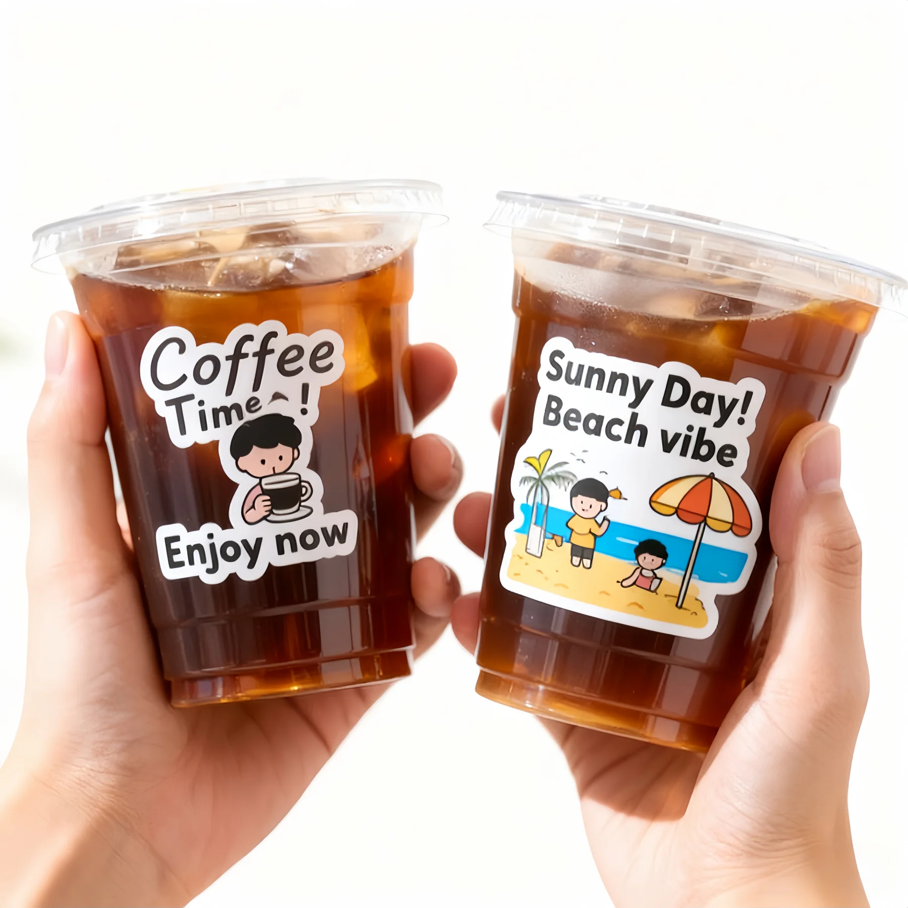 Custom Eco-Friendly Heat Resistant Stickers for Bubble Tea Cups Waterproof Beverage Labels with Printable Logo & QR Code
Custom Eco-Friendly Heat Resistant Stickers for Bubble Tea Cups Waterproof Beverage Labels with Printable Logo & QR Code