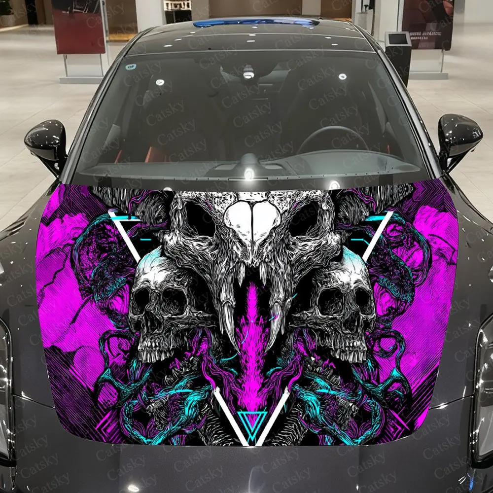Purple Flame Demon Skull Car Vinyl Wrap, PVC Waterproof Car Hood Sticker, Self-Adhesive Scratch-Resistant Stickers
Purple Flame Demon Skull Car Vinyl Wrap, PVC Waterproof Car Hood Sticker, Self-Adhesive Scratch-Resistant Stickers