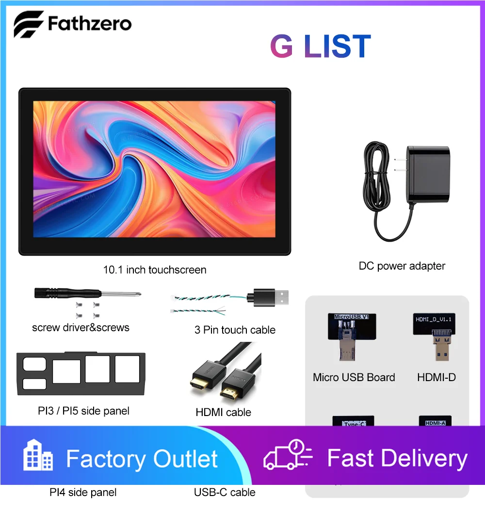 10.1" Touch Screen Monitor 1280x800 Suitable for Raspberry Pi 5 4 3 Switch XBox PS4 Laptop PC TV Multi Device Extension Display
10.1" Touch Screen Monitor 1280x800 Suitable for Raspberry Pi 5 4 3 Switch XBox PS4 Laptop PC TV Multi Device Extension Display