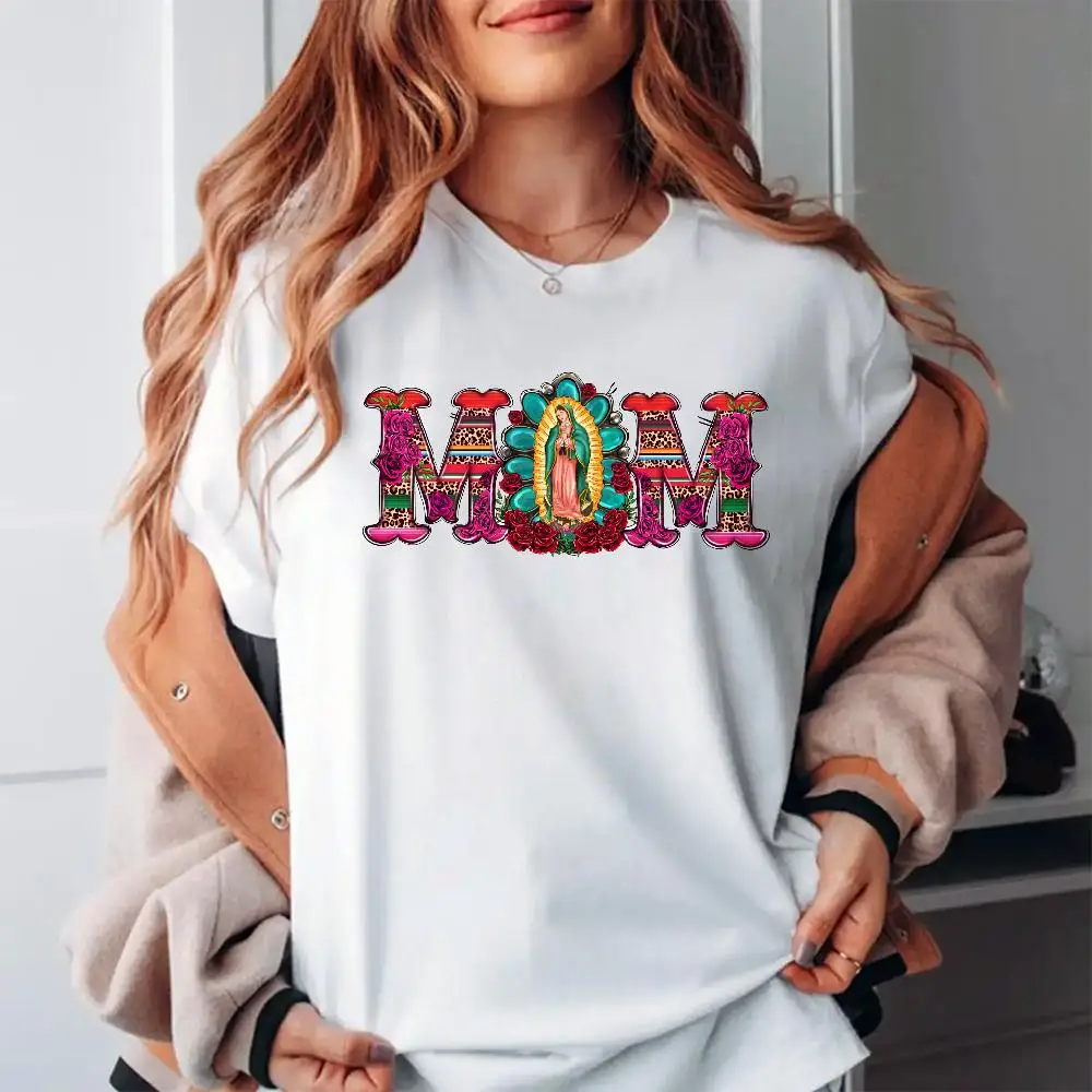 "Our Lady of Guadalupe T-Shirt for Women | Maestra Mom Graphic Tee | Hispanic Mother's Day Gift | Catholic Religious Top"
"Our Lady of Guadalupe T-Shirt for Women | Maestra Mom Graphic Tee | Hispanic Mother's Day Gift | Catholic Religious Top"