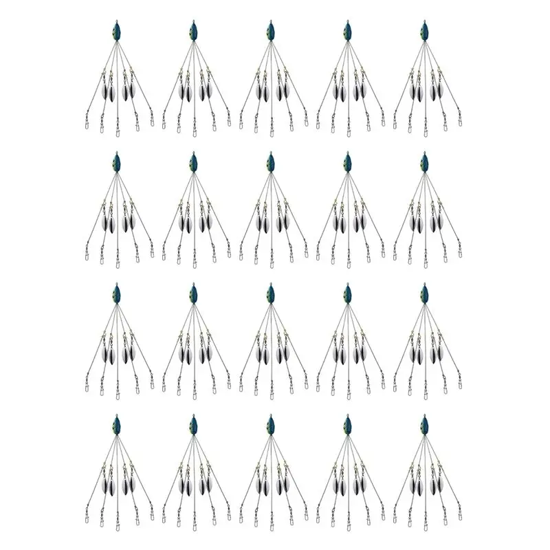 AB31-20X Alabama Umbrella Rigs For Bass Stripers Fishing, Freshwater Fishing Swimbait Lures Rig Kit, Blue
AB31-20X Alabama Umbrella Rigs For Bass Stripers Fishing, Freshwater Fishing Swimbait Lures Rig Kit, Blue