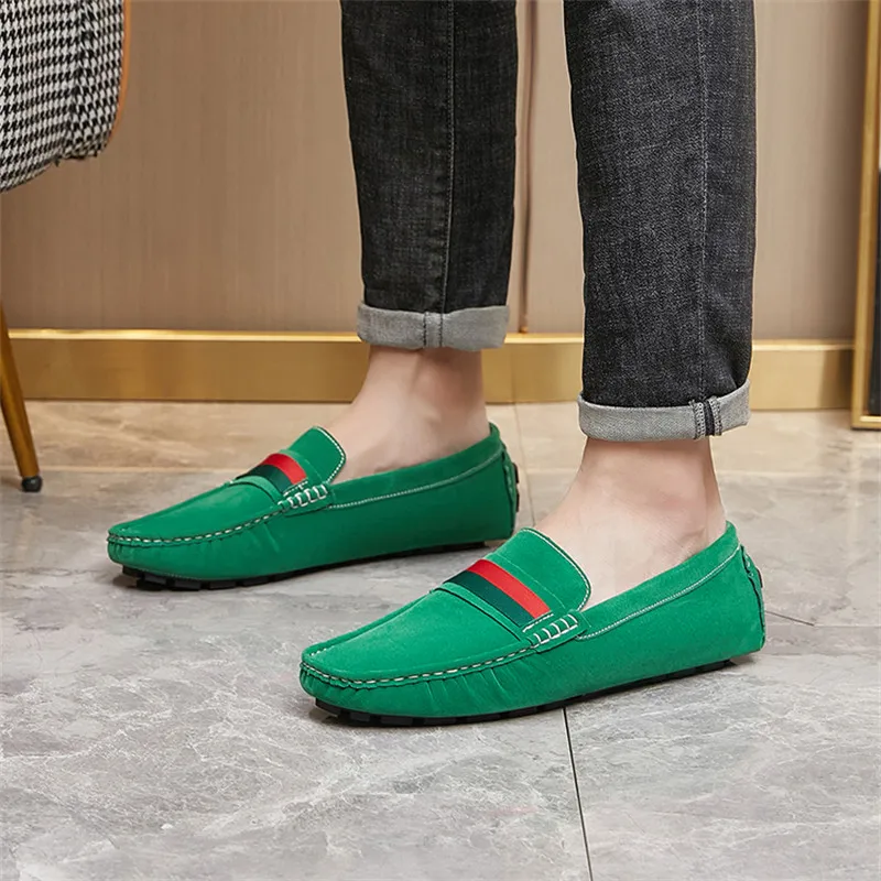 2024 Fashion Green Men's Loafers Slip-on Flat Round-toe Casual Leather Shoes Man Comfortable Plus Size 48 Designer Driving Shoes
2024 Fashion Green Men's Loafers Slip-on Flat Round-toe Casual Leather Shoes Man Comfortable Plus Size 48 Designer Driving Shoes