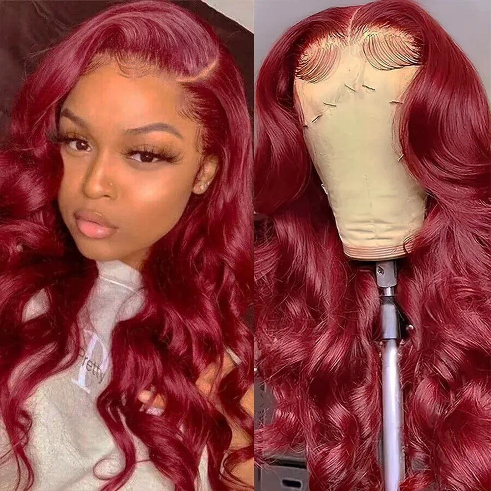 99j Body Wave HD Lace Front Wig Red HD Lace Frontal Wigs For Women Burgundy Remy Brazilian Wigs Human Hair Wigs On Promotion
99j Body Wave HD Lace Front Wig Red HD Lace Frontal Wigs For Women Burgundy Remy Brazilian Wigs Human Hair Wigs On Promotion