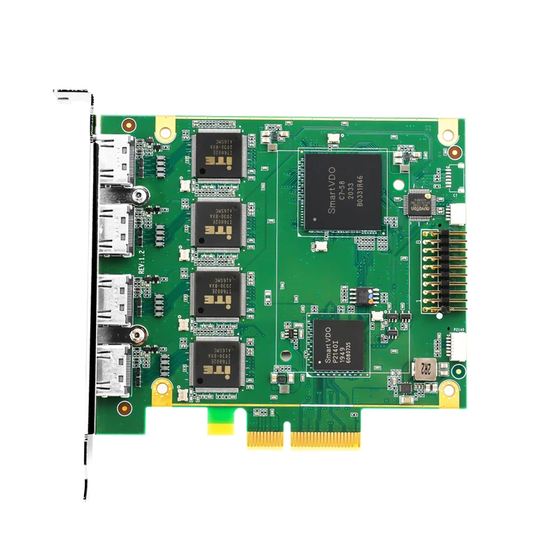 Built-in capture card Four-way 4K high-resolution video capture card recording
Built-in capture card Four-way 4K high-resolution video capture card recording