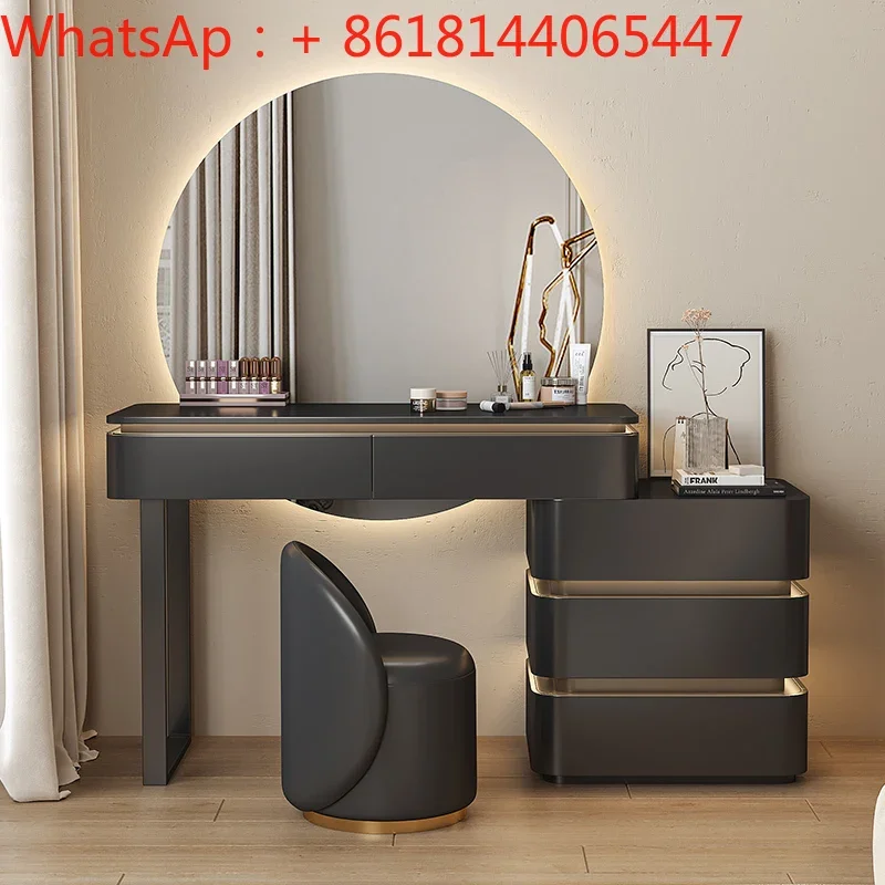 Black dresser chest integrated light luxury modern bedroom designer high sense solid wood makeup table new
Black dresser chest integrated light luxury modern bedroom designer high sense solid wood makeup table new