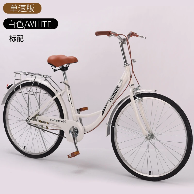 24 26 Inch Adult Bicycle Men Women Lightweight Commuter Bike Vintage Single Speed City Road Bike Retro Cruiser with Rear Rack
24 26 Inch Adult Bicycle Men Women Lightweight Commuter Bike Vintage Single Speed City Road Bike Retro Cruiser with Rear Rack