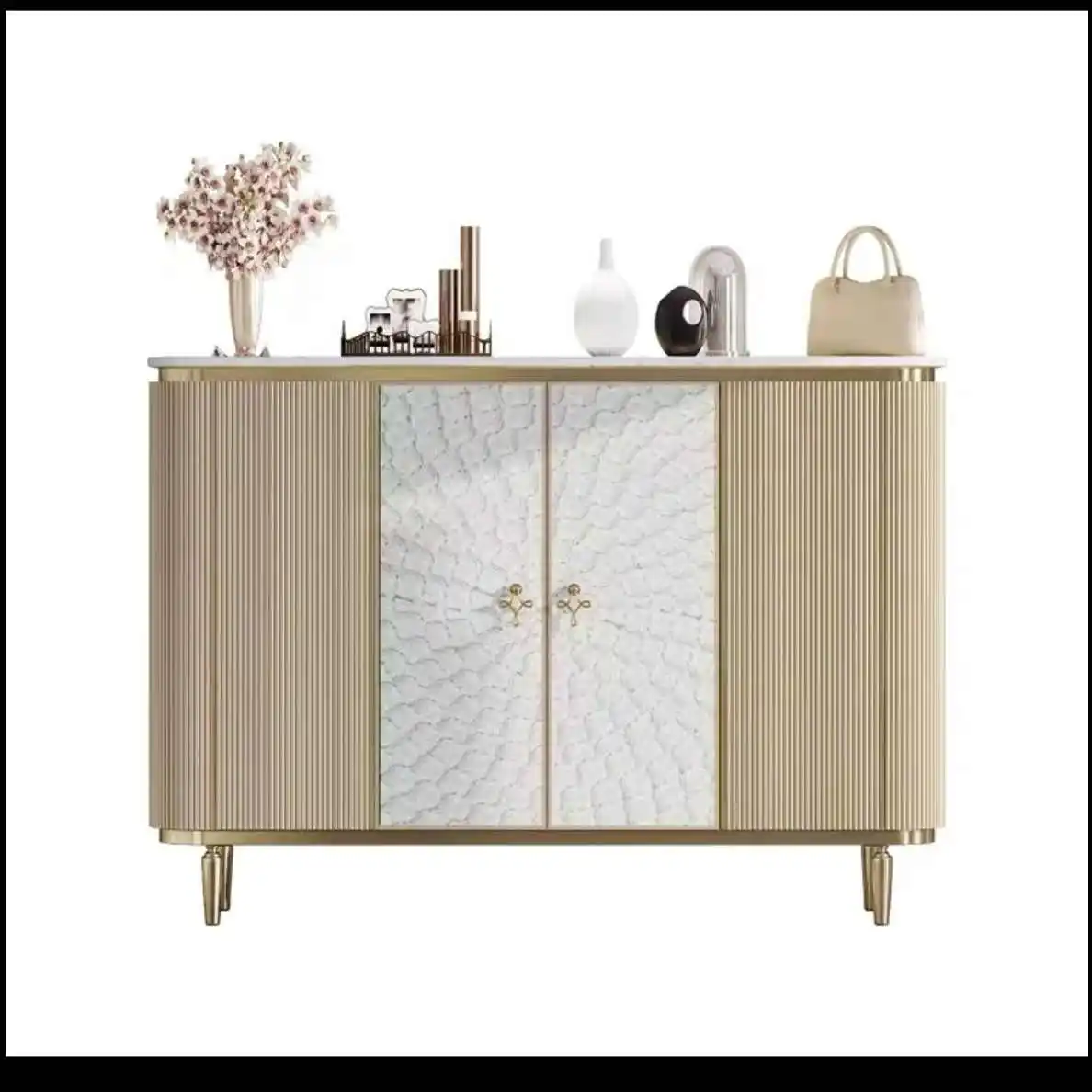 Natural shell modern light luxury simple style living room locker dining side cabinet
Natural shell modern light luxury simple style living room locker dining side cabinet
