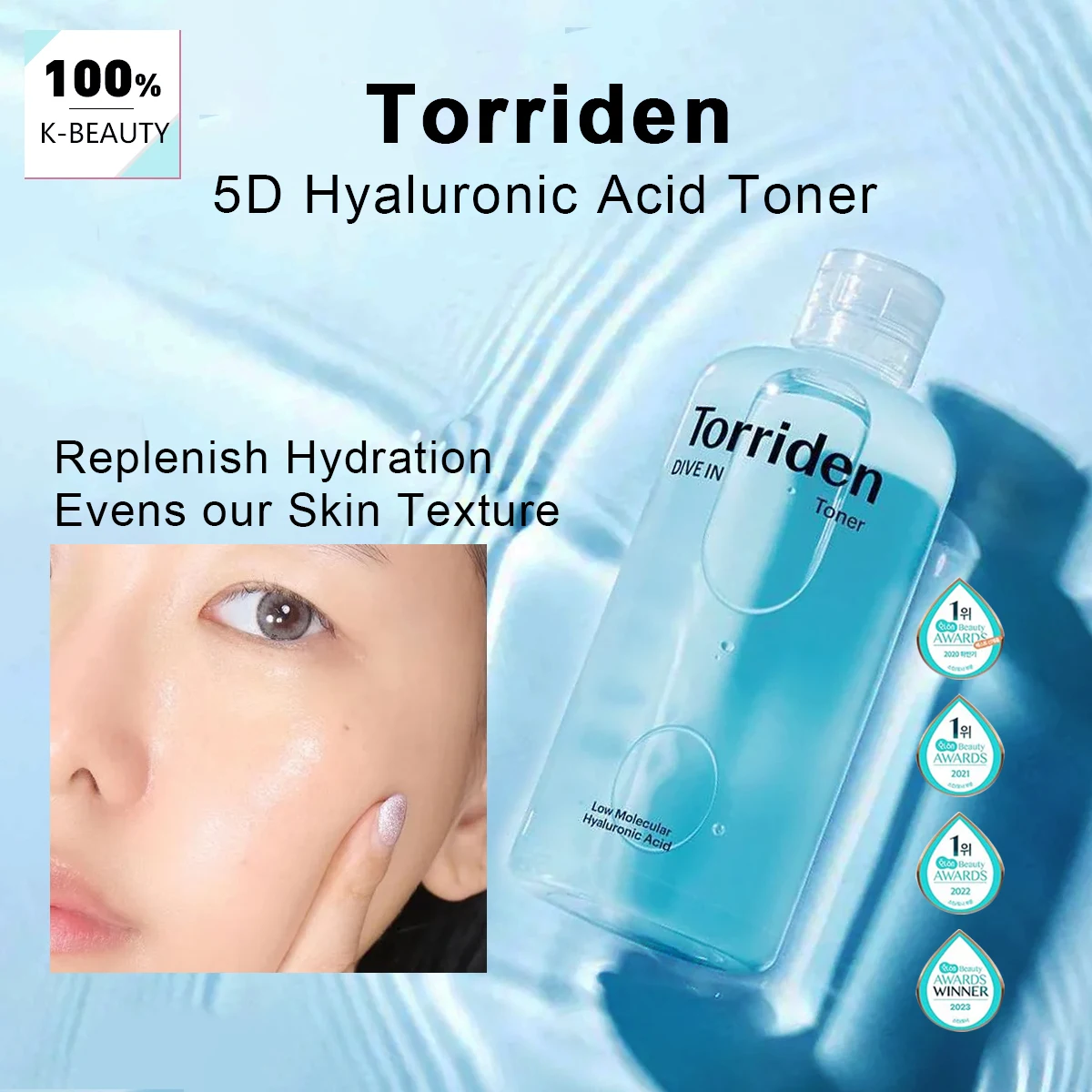 Torriden Dive In Low Molecular Hyaluronic Acid Toner 300ml,Transparent Water-Like Essence,Oil-Free,Korean Skincare,Korean Makeup
Torriden Dive In Low Molecular Hyaluronic Acid Toner 300ml,Transparent Water-Like Essence,Oil-Free,Korean Skincare,Korean Makeup
