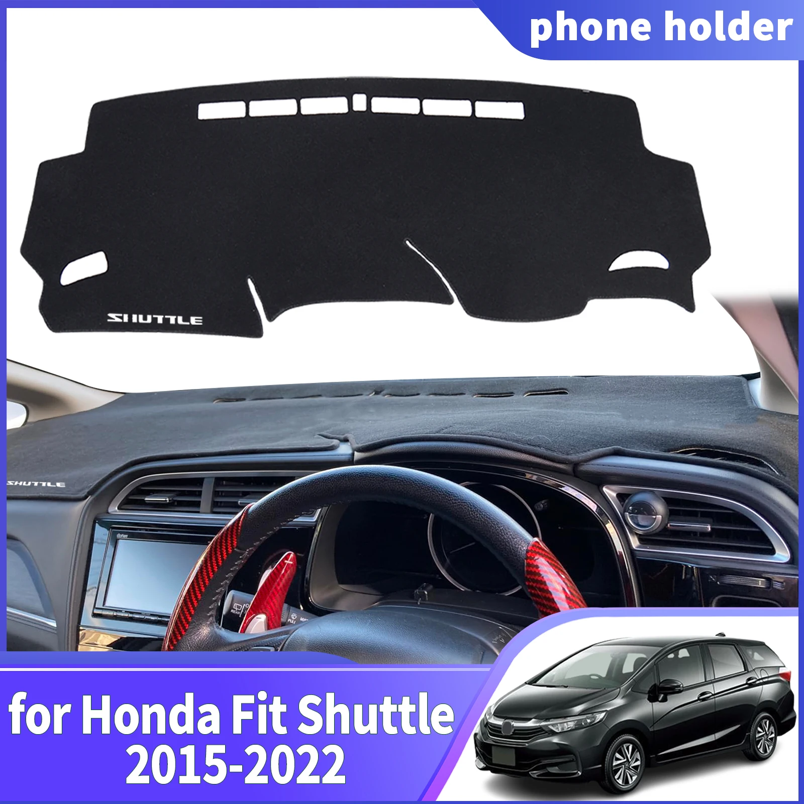 fit for Honda Fit Shuttle Wagon Gk8 2015-2022 Dashmat Dashboard Cover Pad DashMat Sunshade Protective Carpet RHD Car Accessories
fit for Honda Fit Shuttle Wagon Gk8 2015-2022 Dashmat Dashboard Cover Pad DashMat Sunshade Protective Carpet RHD Car Accessories